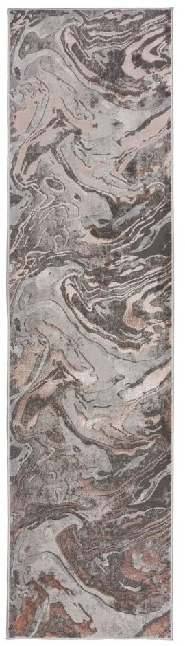 Tappeto a strisce 80x300 cm Marbled - Flair Rugs