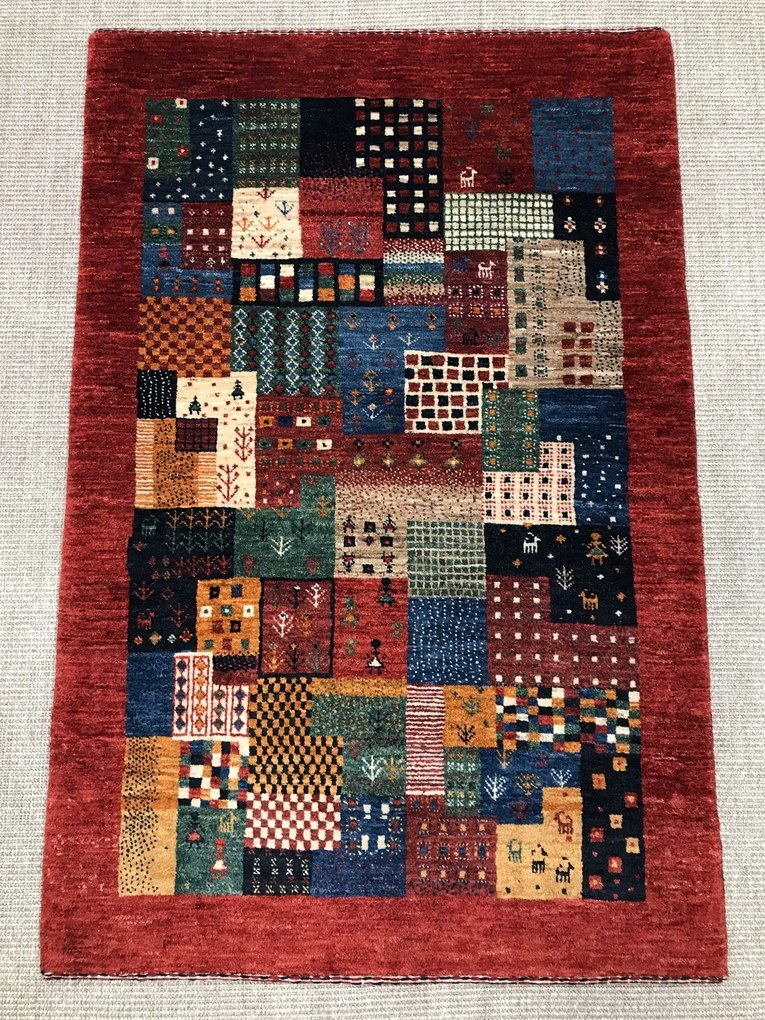 Loribaft Tappeto 90 x 130 (Iran) Annodato A Mano