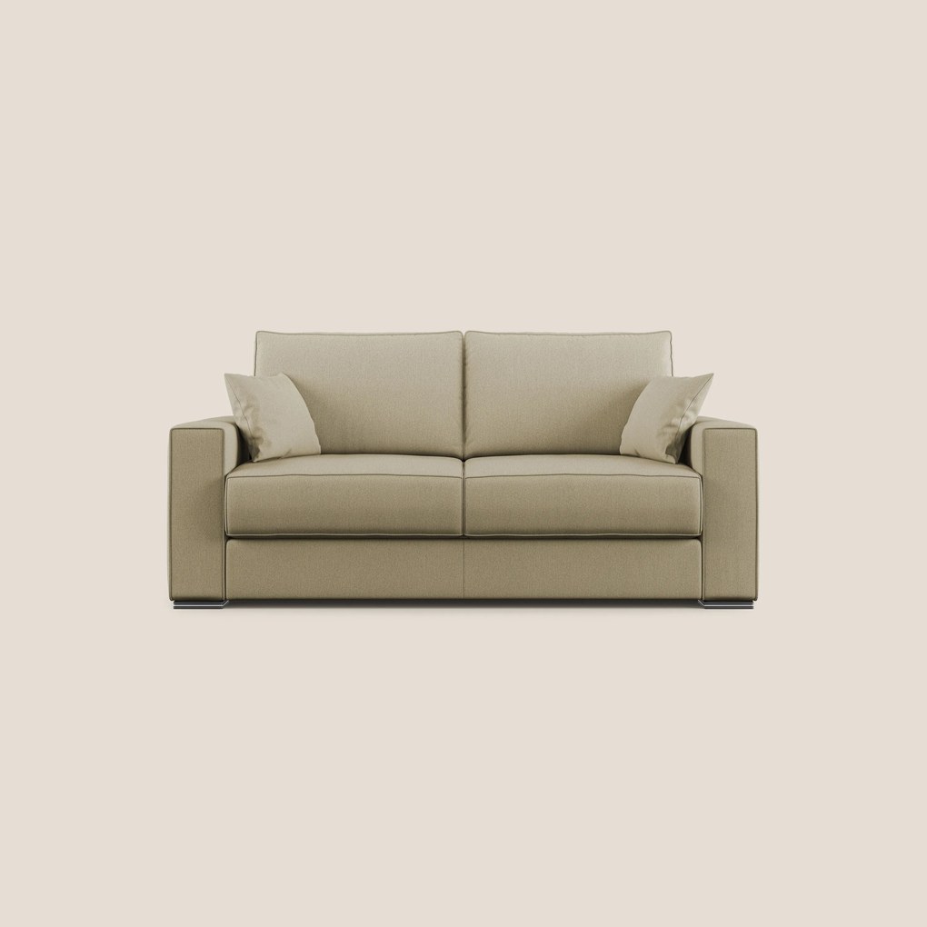 Dream Divano letto moderno dai morbidi cuscini in tessuto smacchiabile T05