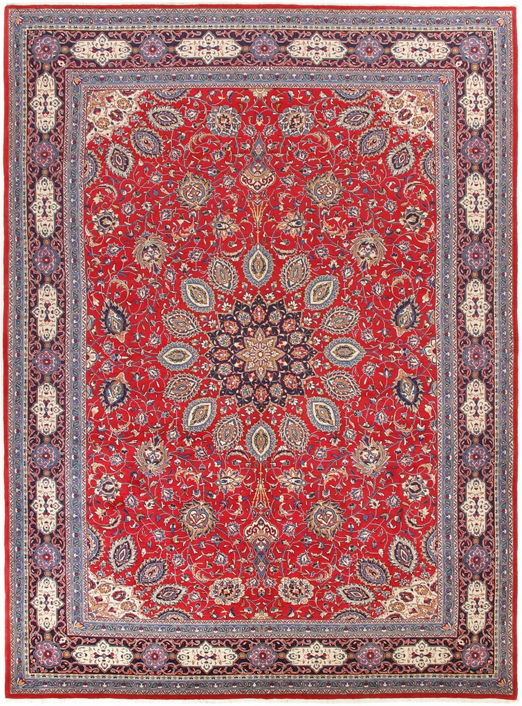 Sarouk Tappeto 410 x 300 (Iran) Annodato A Mano