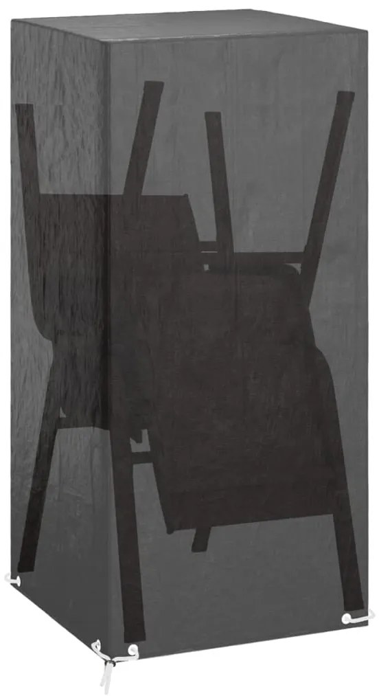 Copri sedie da giardino 2pz 8 occhielli 75x70x140cm polietilene