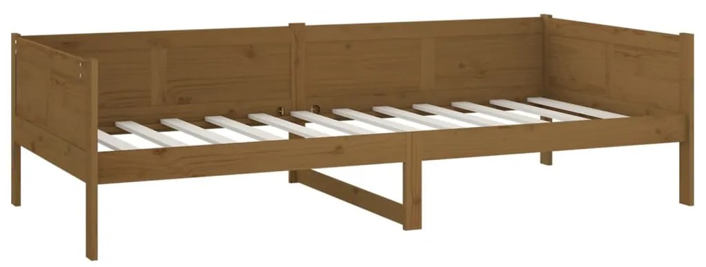 Dormeuse miele in legno massello di pino 90x190 cm