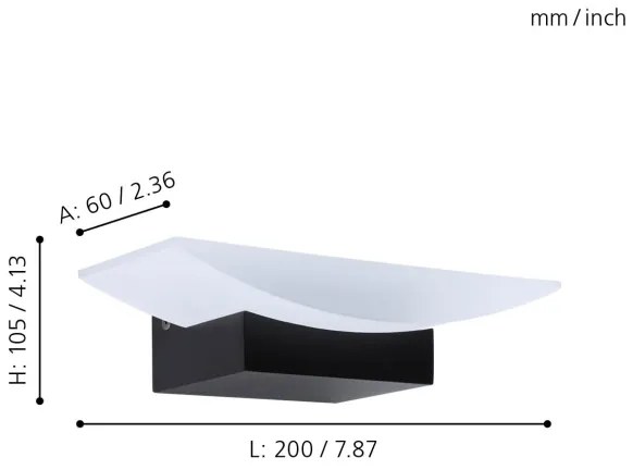 Eglo 98888 - Applique LED METRASS LED/5,6W/230V