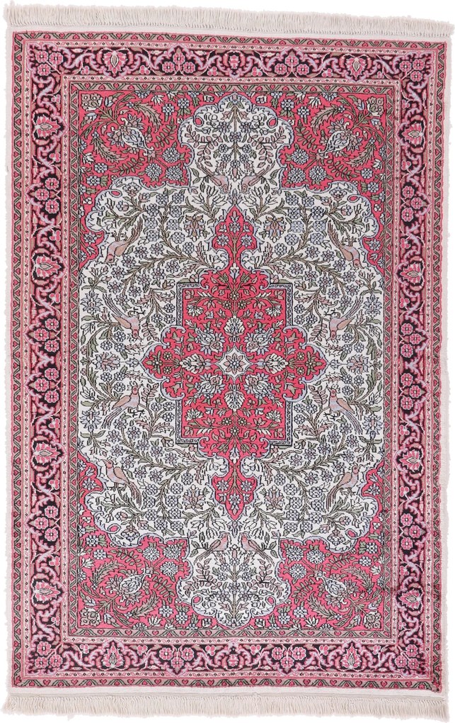 Cashmere Silk Tappeto orientale 120 x 190 (Indian) Annodato A Mano