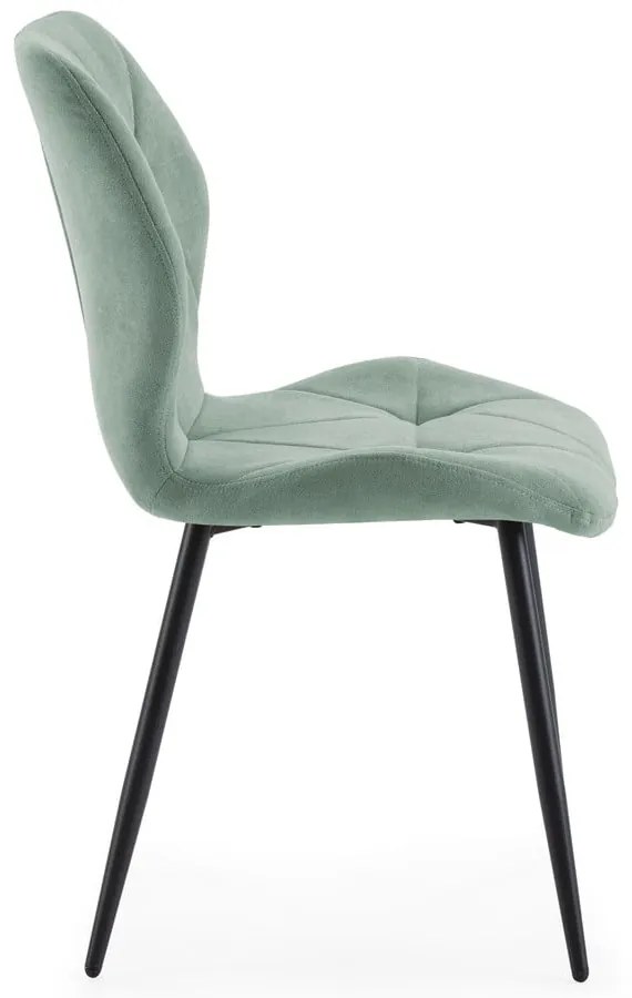 Sedie da pranzo in set da 4 in colore menta Luna - Marckeric