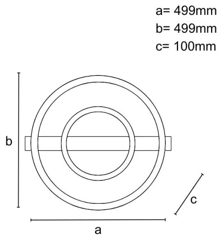 Plafoniera LED dimmerabile 60W/230V 3000-6500K + telecomando