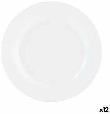 Piatto da pranzo Quid Basic Bianco Ceramica 23 cm (12 Unità)