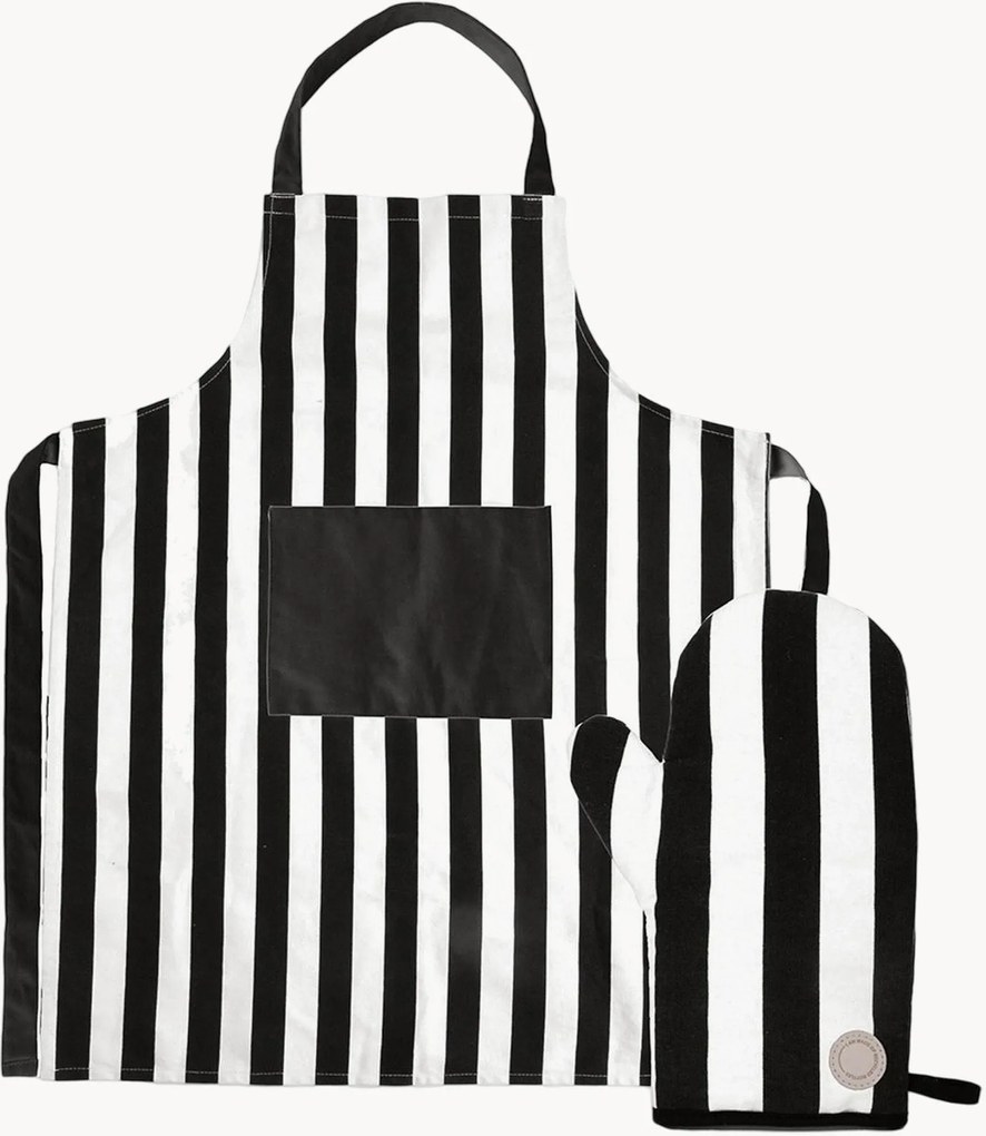 Grembiule in cotone con presina Aron