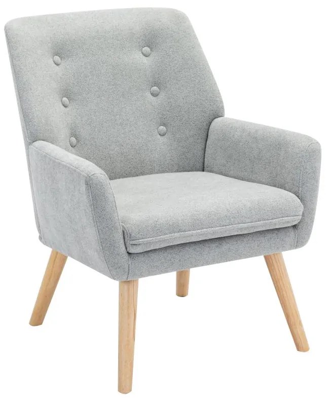Poltrona in Tessuto Grigio - SERINO
