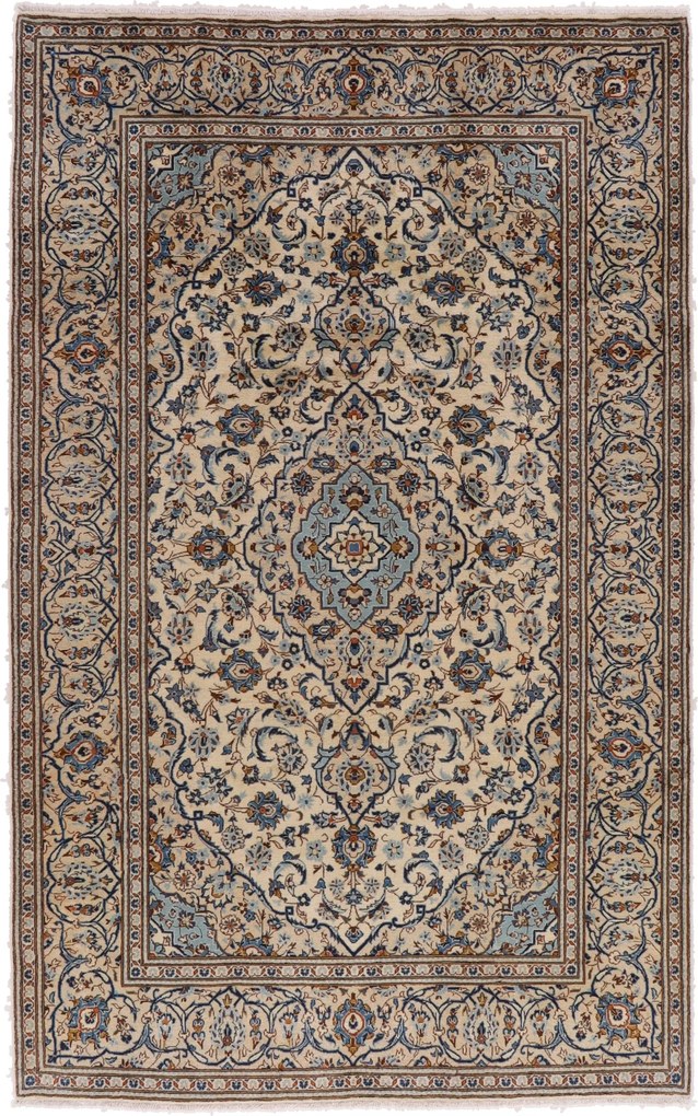 Kashan Tappeto 320x200 (Iran) Annodato A Mano