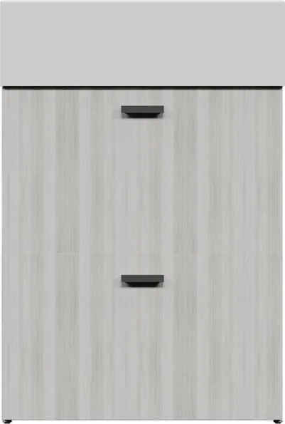 Mobile da bagno a terra 60x50x h82,5 cm bianco opaco, 2 cassetti COLAVENE Nobu