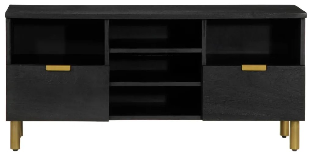 Mobile porta tv nero 100x33x46 cm in legno multistrato