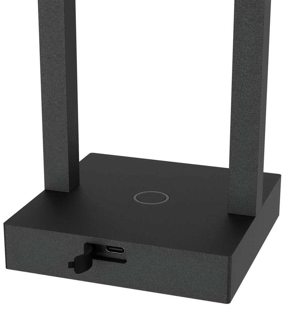 Lampada da Tavolo Ricaricabile 2.2W IP54 CCT Serie VELA - Nera
