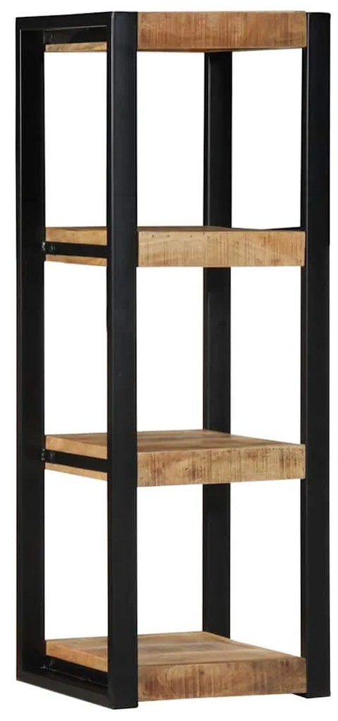 Mensola Da Parete 35x35x100cm İn Legno Massello Di Mango Grezzo /