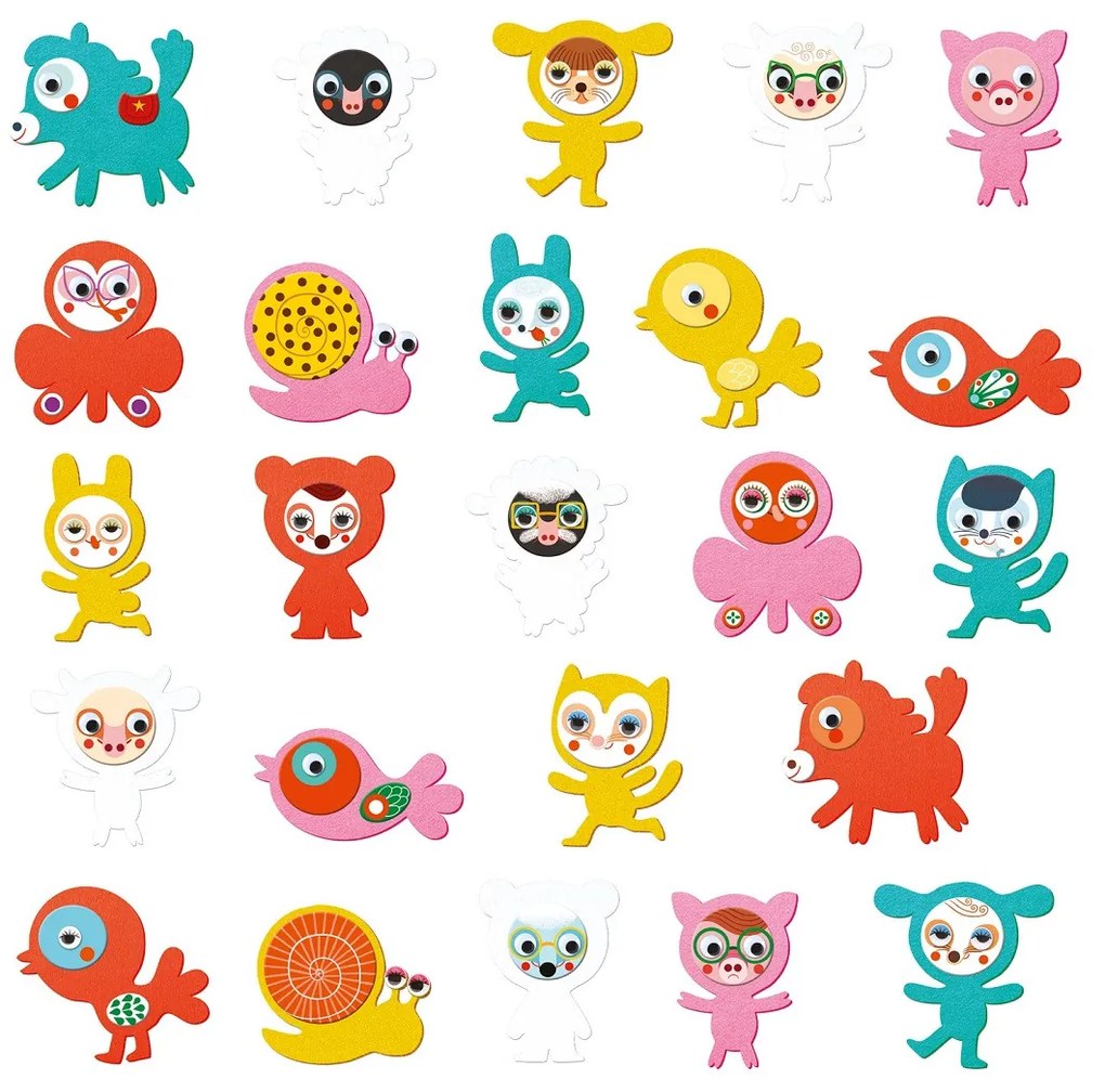 Gioco con adesivi - amiamo gli animali