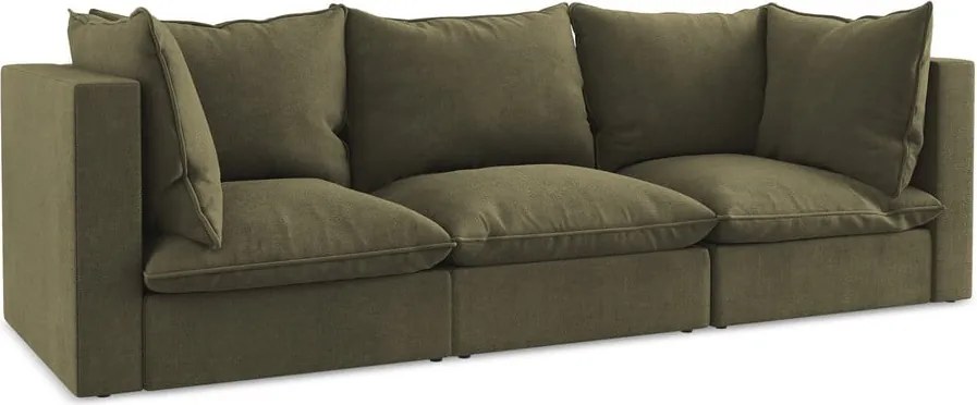 Divano color kaki 255 cm Manao – Makamii