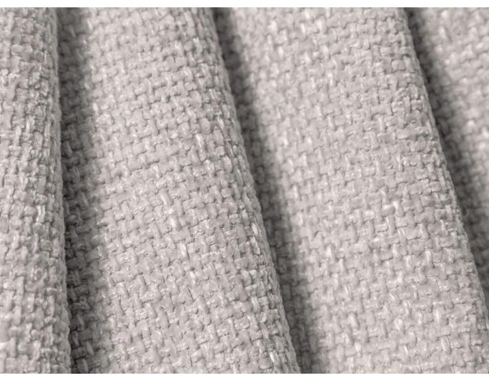 Letto matrimoniale imbottito grigio chiaro con contenitore con griglia 200x200 cm Bellis - Micadoni Home