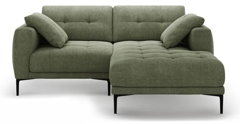 Divano angolare verde (con penisola a destra/con chaise lounge) Bemy – Micadoni