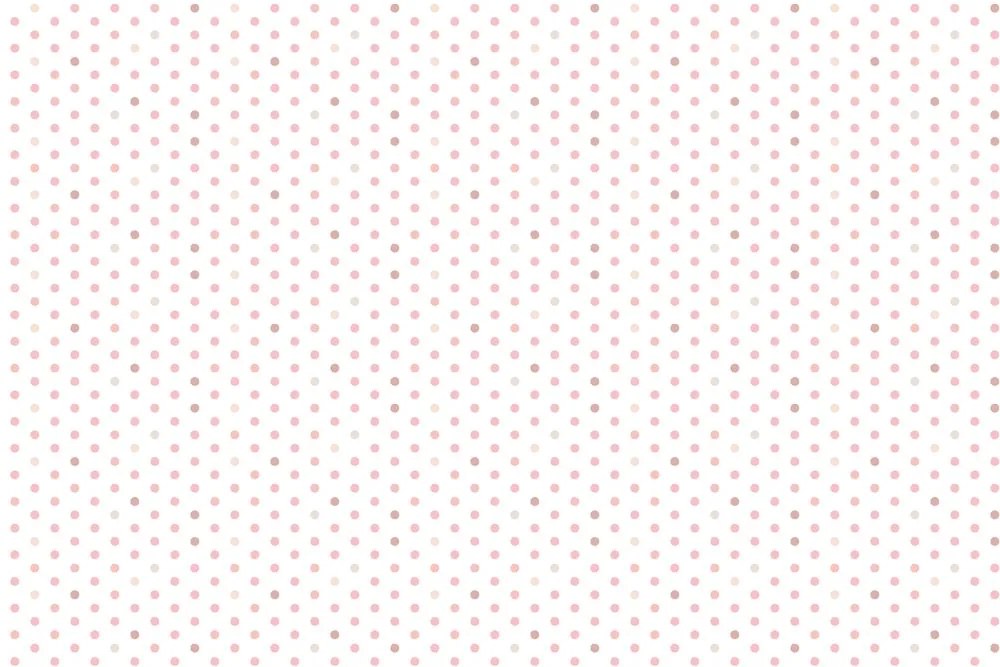 Carta da parati autoadesiva – Puntini rosa