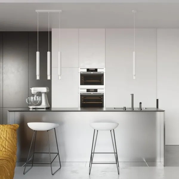 Sollux SL.0959 - Lampadario su corda VIZIER 3xG9/40W/230V bianco