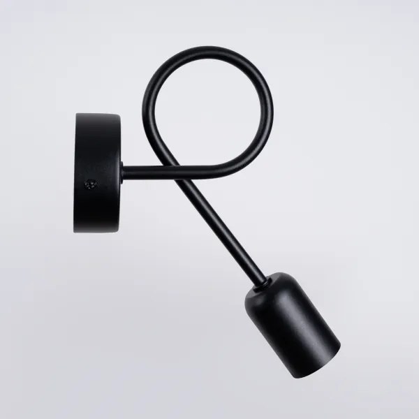 Sollux SL.1433 - Applique LOOP 1xE27/15W/230V nero