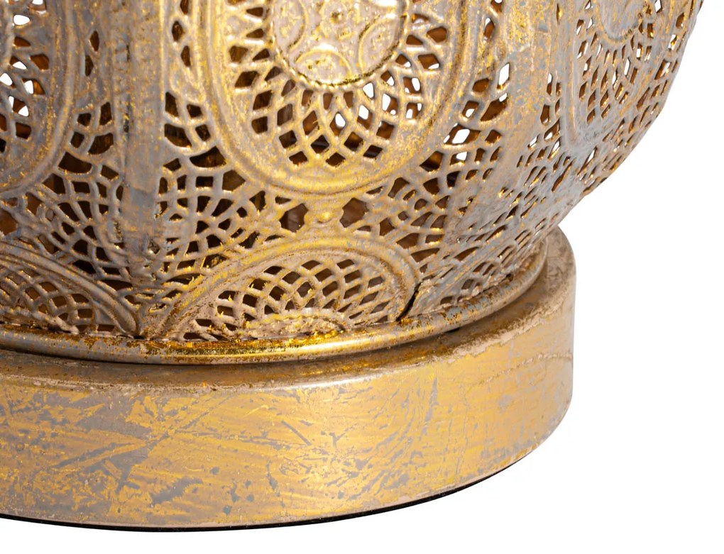 Lampada da tavolo orientale oro 19 cm - Mowgli