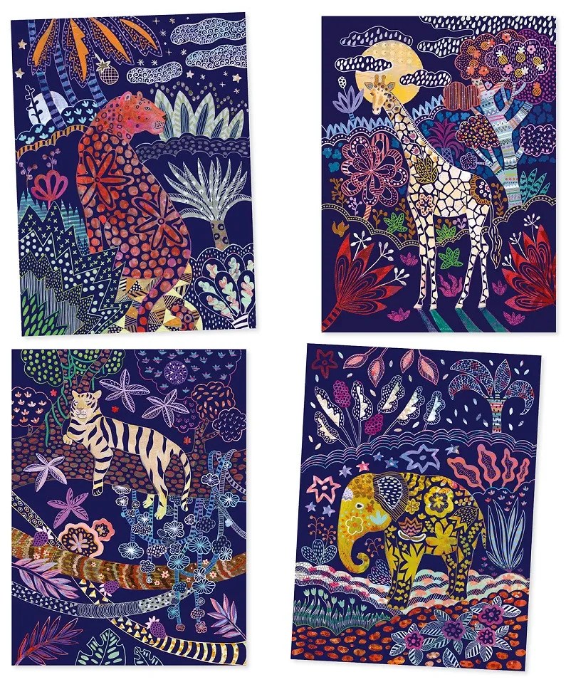 Carte da grattare - safari