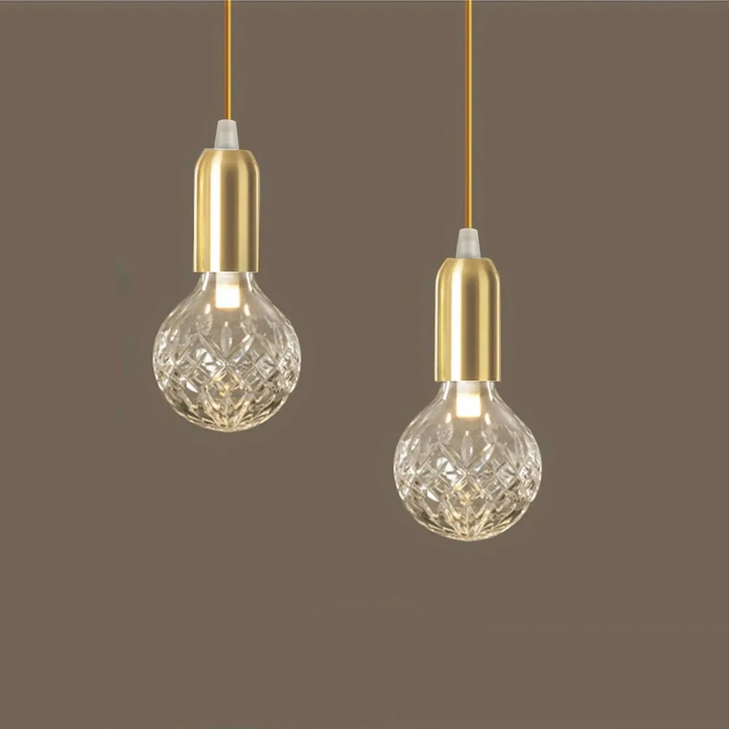 Lampada Da Soffitto Singola Retro Gold APP649-1CP