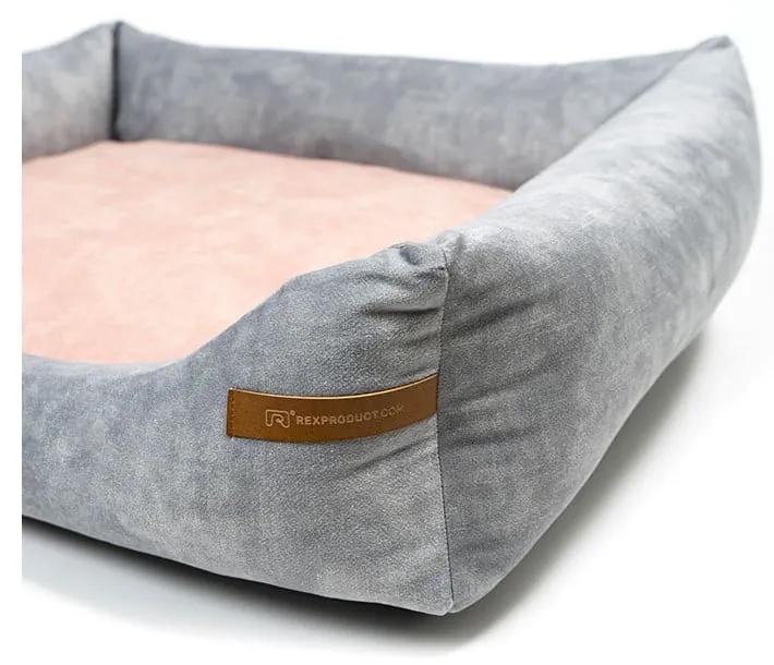 Letto per cani rosa e grigio chiaro 65x75 cm SoftBED Eco M - Rexproduct