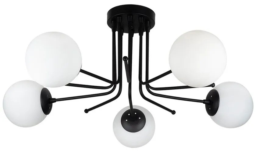 Apparecchio da soffitto nero, altezza 34 cm Star - Squid Lighting
