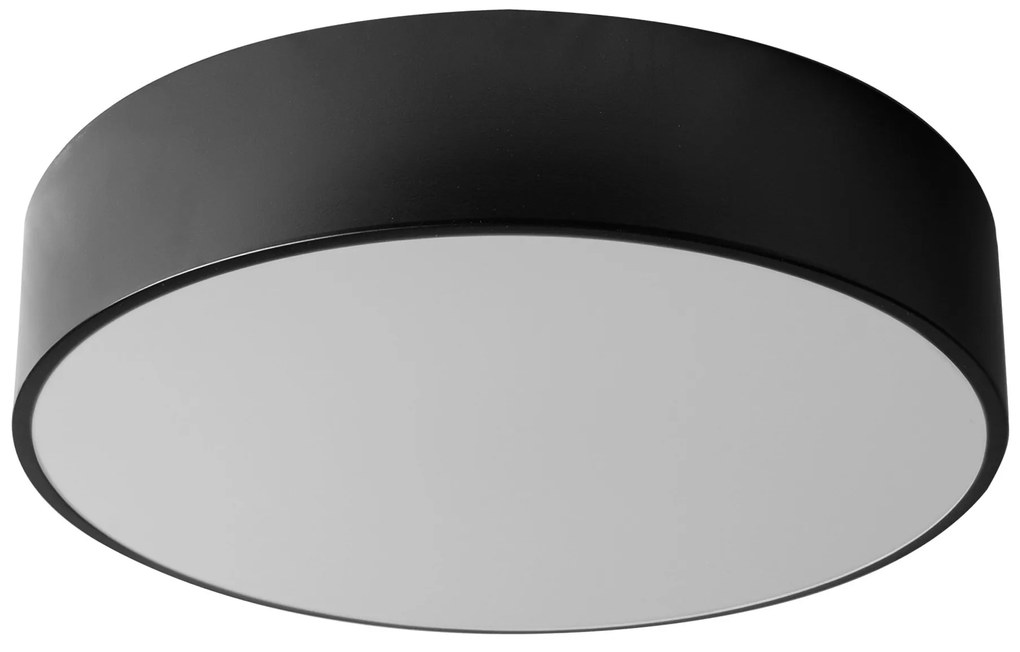 Lampada Plafoniere 40cm Rotonda Nero Da Soffitto app642-4c
