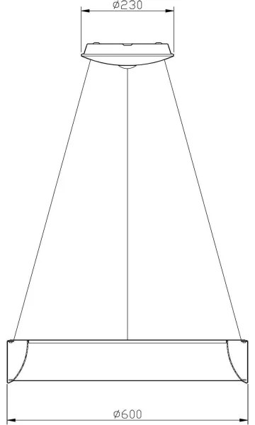 Deko-Light 342125 - Lampadario LED dimmerabile SCULPTORIS LED/27W/230V 4000K diametro 60cm