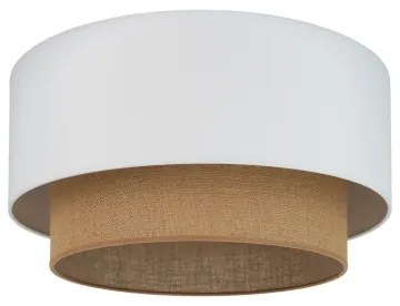 Duolla - Plafoniera BOHO 1xE27/15W/230V diametro 45 cm bianco/marrone