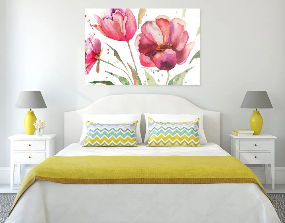 Quadro su tela – Tulipani stupendi in versione interessante