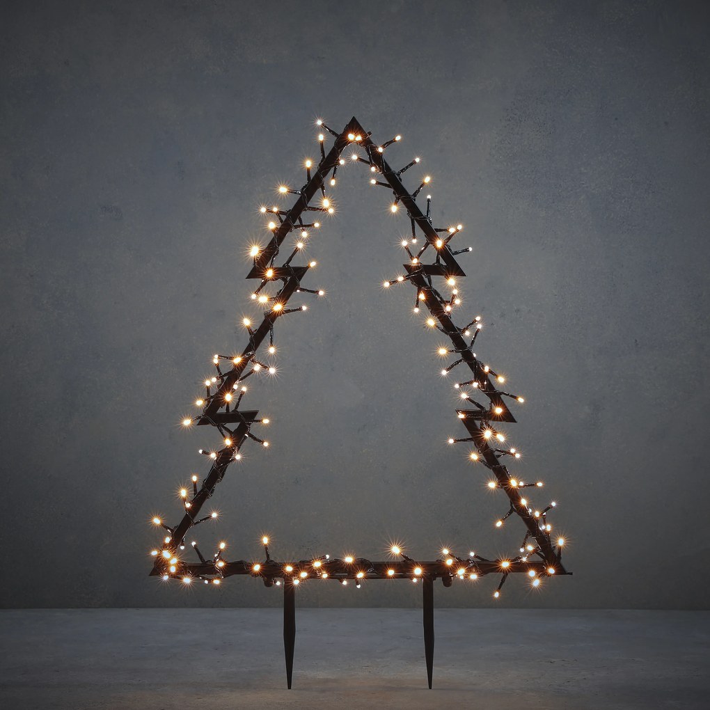 Luce a picchetto per albero di Natale con LED, 8 impostazioni e timer - Rudolph