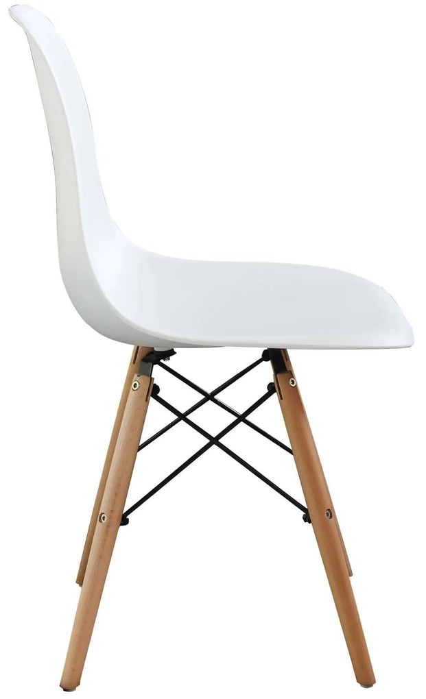 JULIETTE - sedia stile nordico con gambe in legno set da 4