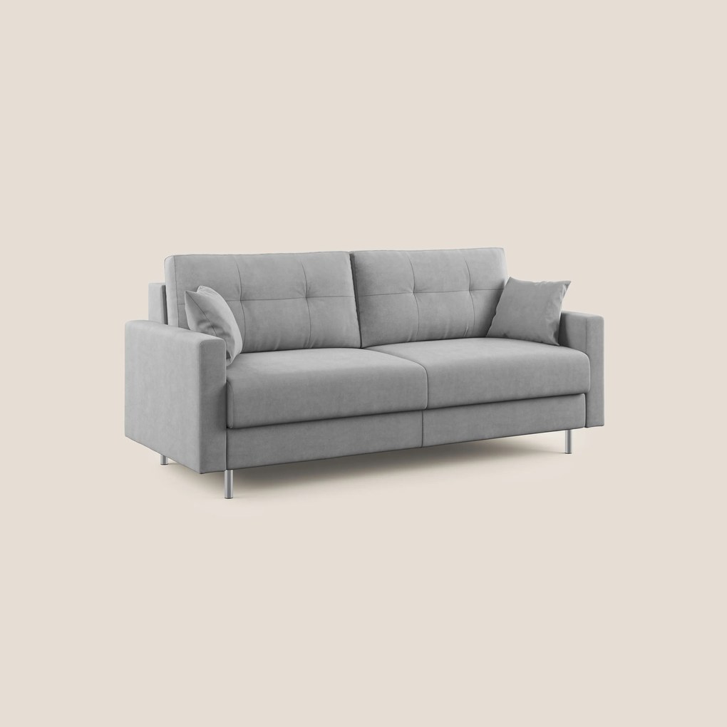 Megan divano letto 168 cm (mat. 120x197 cm) in microfibra smacchiabile T11 GRIGIO grigio 168 cm (mat. 120x197)