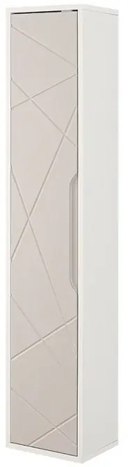 Colonna bagno sospesa h .150 cm Furore tortora con ripiani regolabili