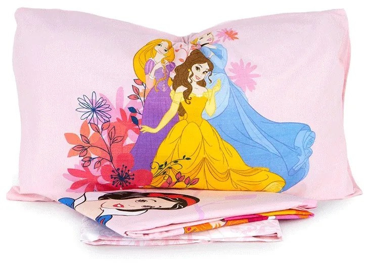 Completo letto singolo Principesse Disney in cotone