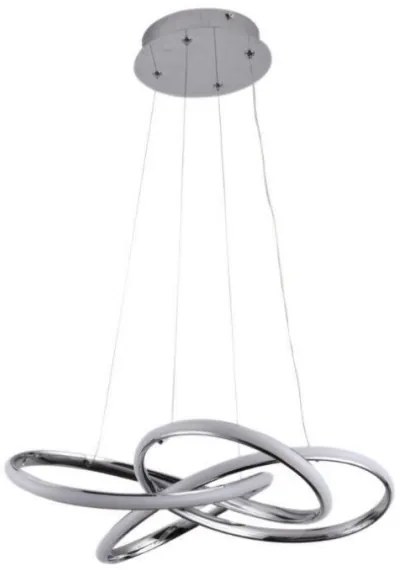 Lampadario a sospensione con filo LED dimmerabile LED/65W/230V 3000-6500K grigio + telecomando