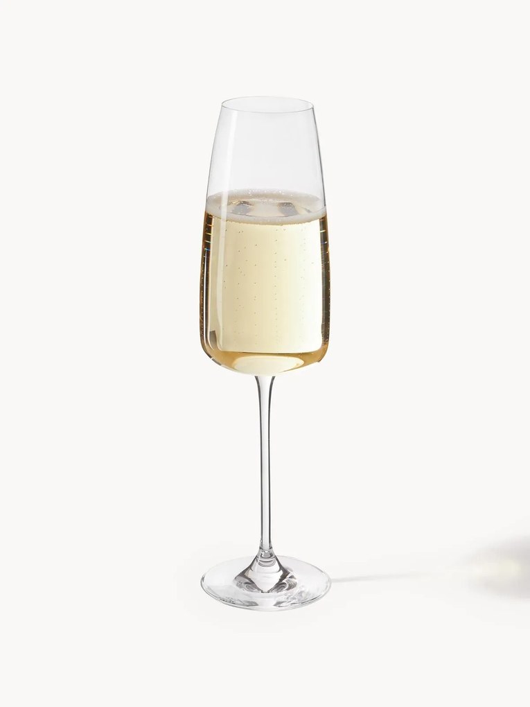 Flute da champagne in cristallo Lucien 4 pz