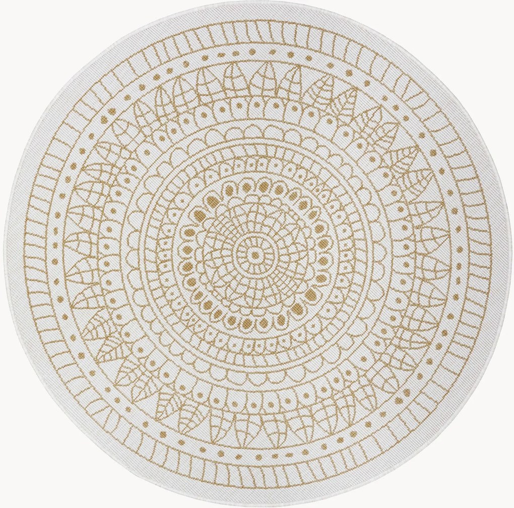 Tappeto rotondo reversibile da interno-esterno Porto