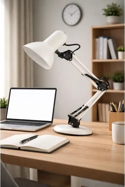 Lampada da tavolo 1x E14/25W/230V, bianca