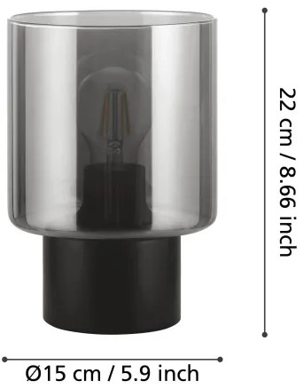 Eglo 33984 - Lampada da tavolo GOROSIBA 1xE27/60W/230V