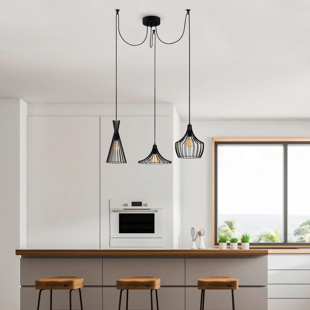Lampadario nero Mezopotamya – Opviq lights
