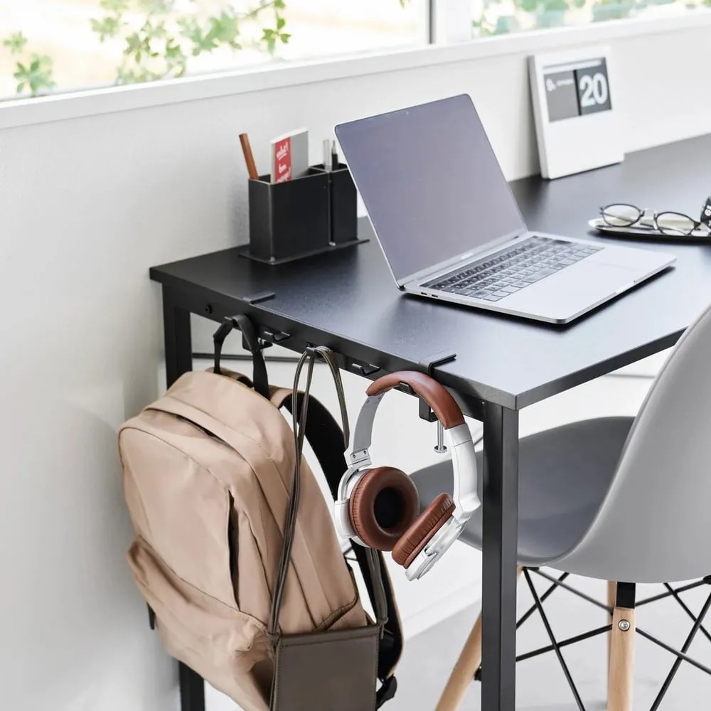 Gancio regolabile nero opaco in acciaio Tower – YAMAZAKI