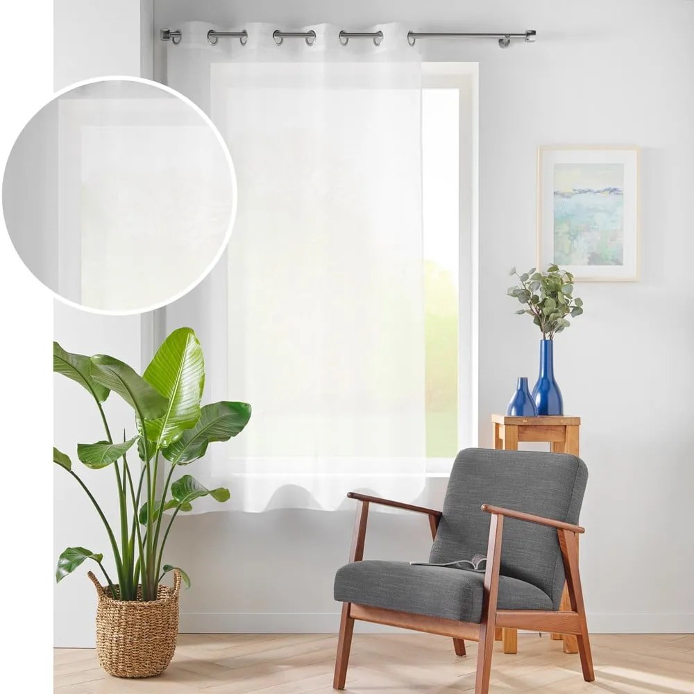 Tenda in voile bianco 140x180 cm Lissea - douceur d'intérieur