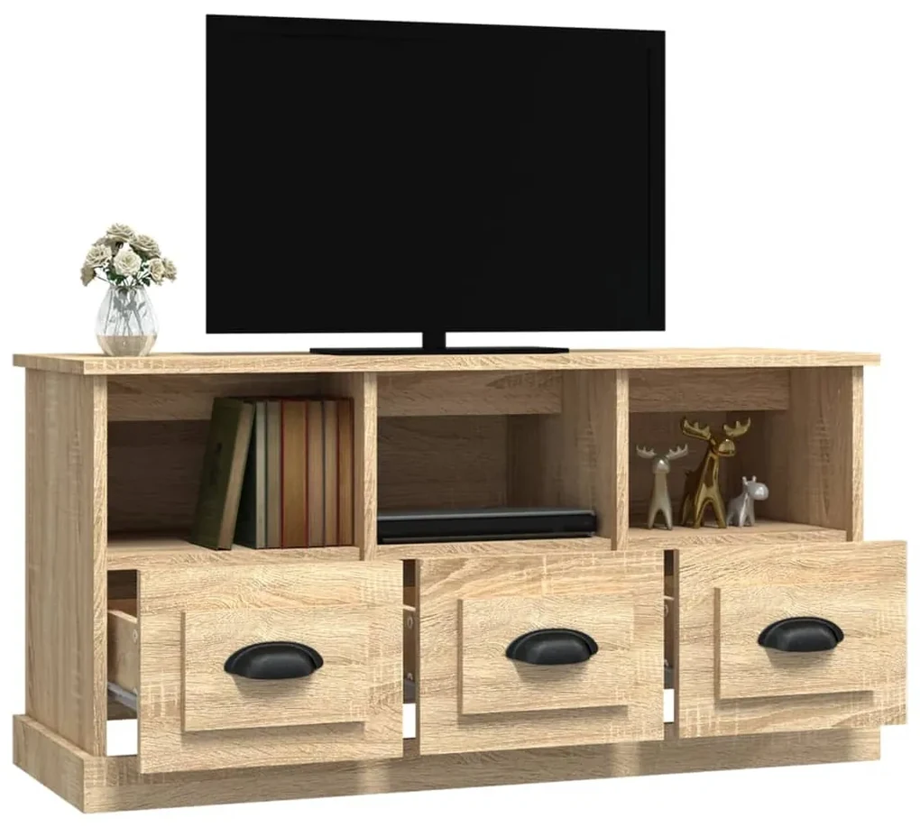 Mobile Tv Sospeso 180x32x30 Effetto Legno Rovere Evolution