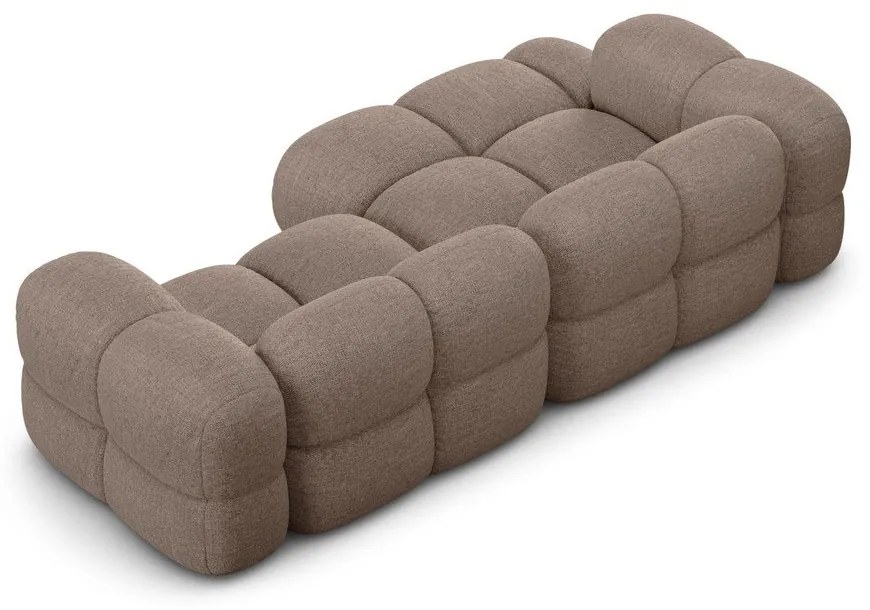 Divano angolare marrone (con penisola a sinistra/con chaise lounge) Loretto – Cosmopolitan Design