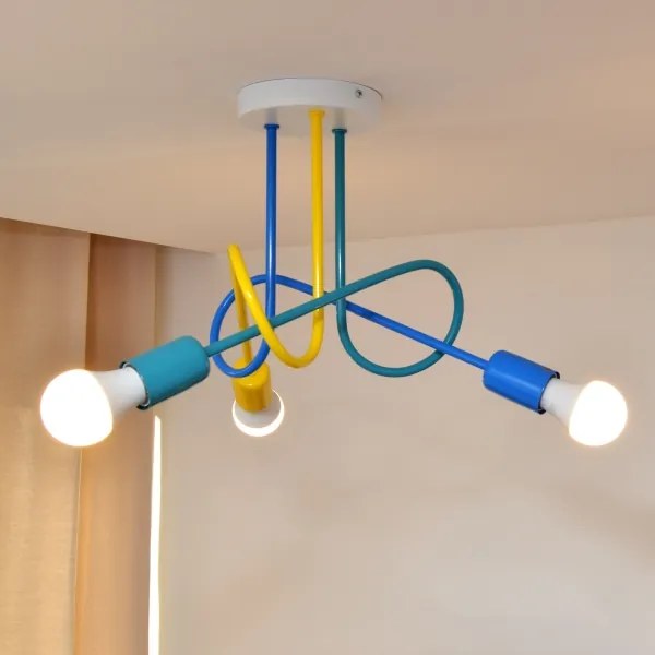 Lampadario LED da soffitto per bambini OXFORD 3xE27/15W/230V